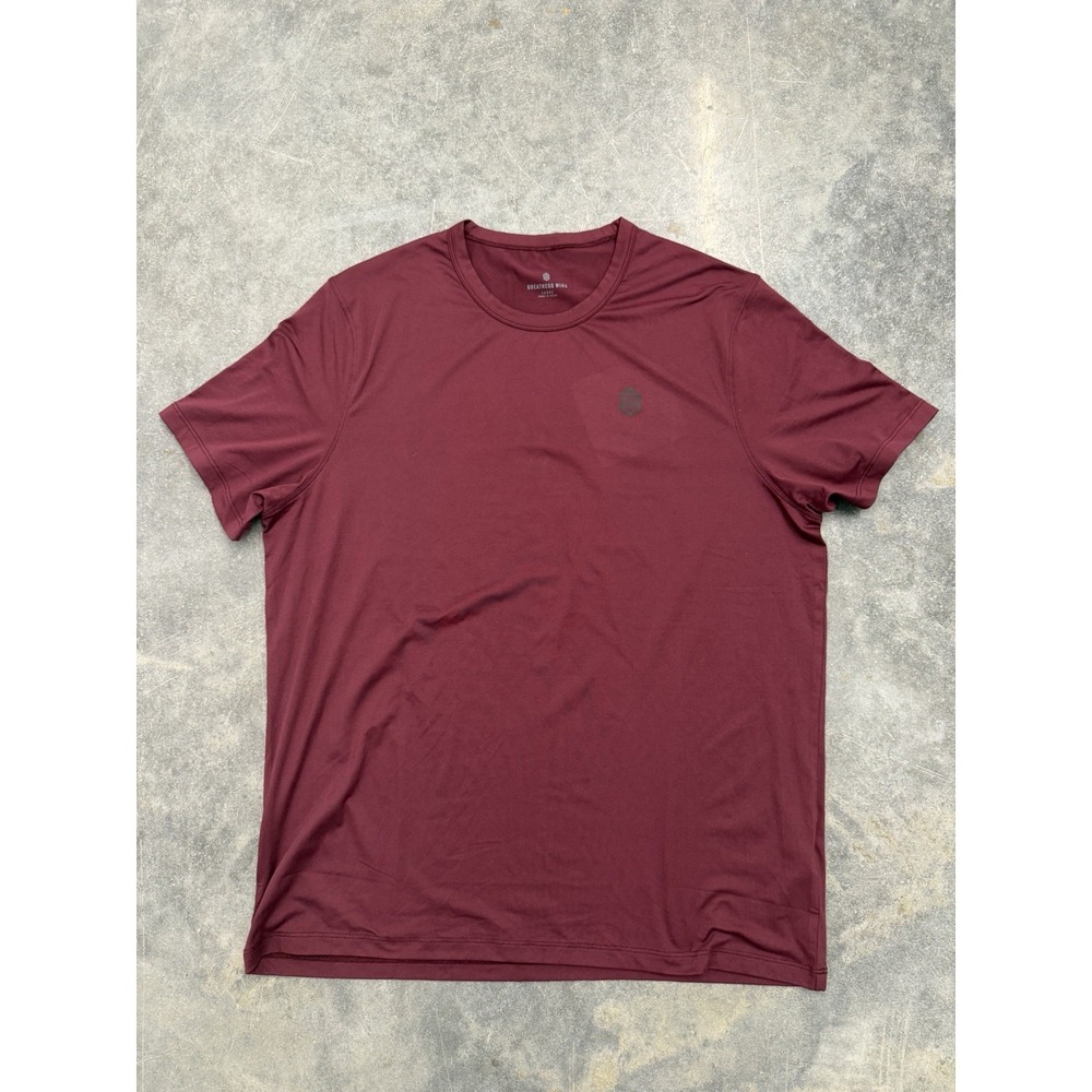Greatness Wins Shirt Mens Large Golf Athletics Performance Stretch Gym